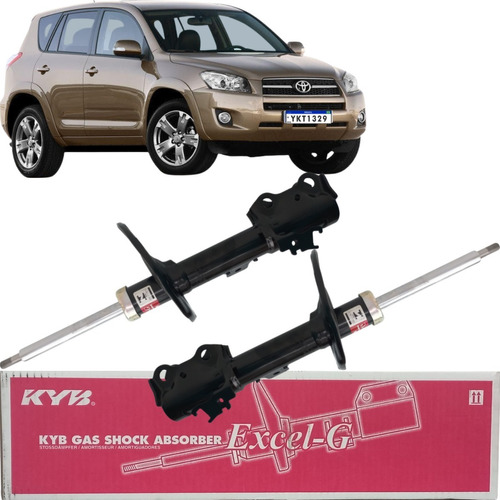 Par De Amortecedor Dianteiro Kyb Excel-g Rav4 2006 Até 2012