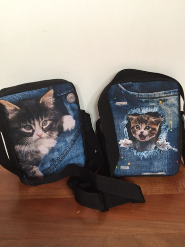 Bolso Morral 3d Gatos