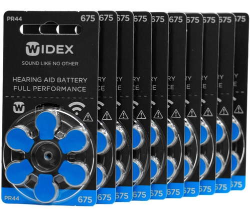 Widex Caja De Pilas Auditivas 675 Con 60 Pz