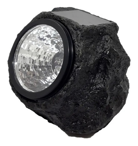 Lampara Led Solar Tipo Roca Jardin Exterior.