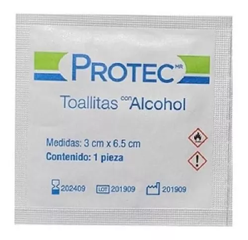 Toallitas Inverfarma Con Alcohol Caja x 100 und