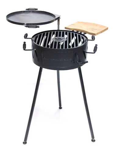 Fogonero Parrilla Asador Chulengo Tagwood Bbq Color Negro