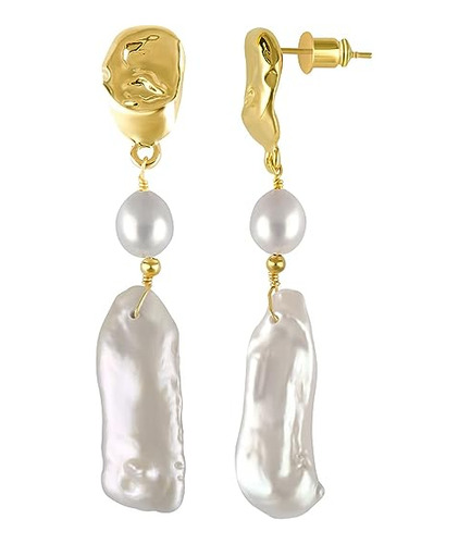 Baroque Pearls Stud Earring Freshwater Pearls Dangle Earring
