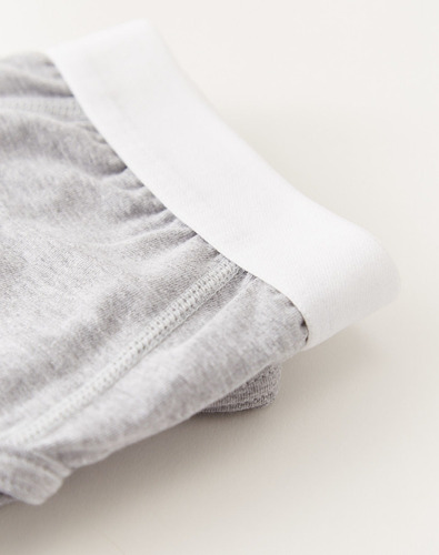 Imagen 2 de 4 de Slip Lion, De Hombre, Liso, Algodón, Gris Melange, Equus