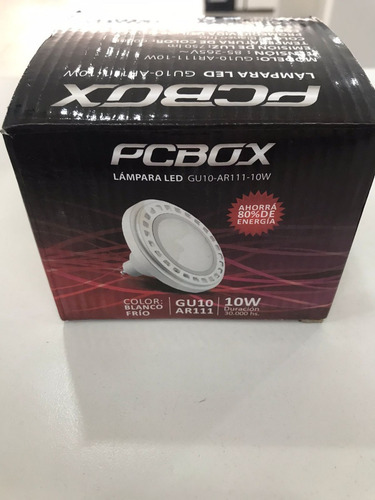 Lampara Led Pcbox Gu-10-ar111 10w Blanco Frío