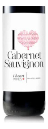 Pack De 4 Vino Tinto I Heart Cabernet Sauvignon 750 Ml