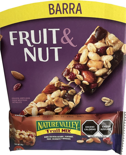 Nature Valley Barra Individual Frutas Y Nueces De 30g C/u