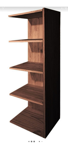 Estante Biblioteca Organizador Moderno Madera Oficina Cedro