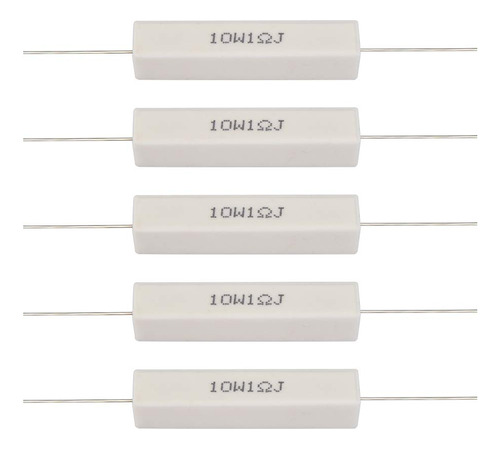 Resistencias De Cemento, 10 Piezas/paquete De 10 W 1 Ohmio,