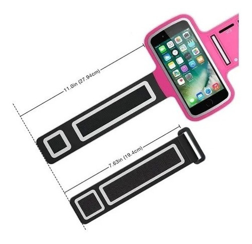 Imagen 4 de 8 de Brazalete Correr Porta Celulares Running Universal Chavay