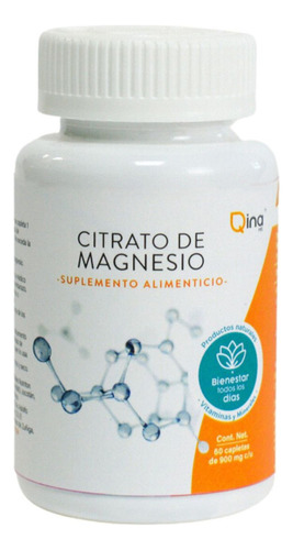 Citrato De Magnesio 60 Cap Qina Para Huesos Musculos Corazon