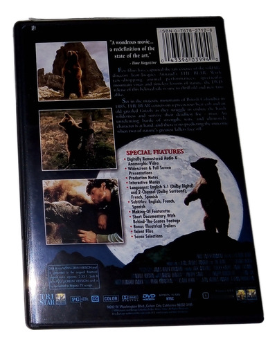 The Bear / El Oso - Dvd Importado Con Español Latino 80s (Usado)