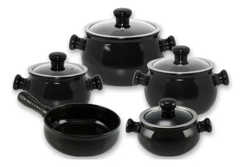 Jogo De Panela Cerâmica Premiere Preto 5 Pçs Ceraflame