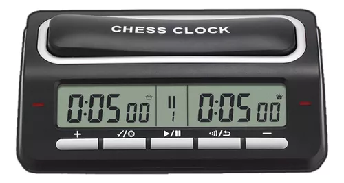 Relógio de Xadrez Digital para Competição Jogo de Tabuleiro