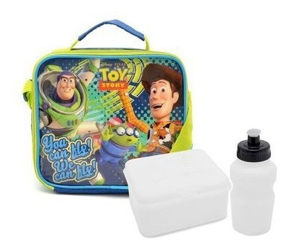Kit Mochila De Rodinhas Infantil Toy Story + Lancheira + Est