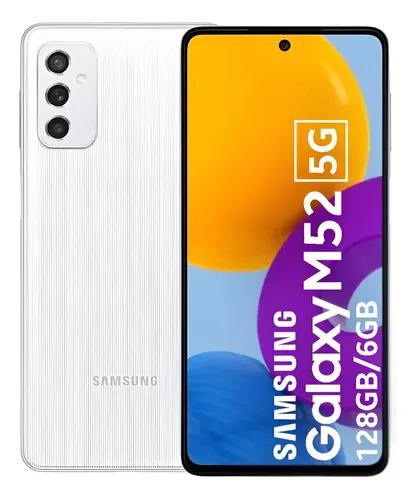 Samsung Galaxy M52 5g 128gb 6gb Bat.5000mah Branco Excelente