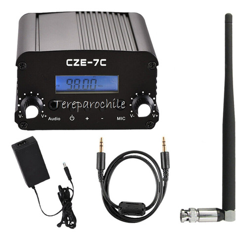 Transmisor De Radio Fm 7 Watts Con Antena Y Fuente Poder Pll