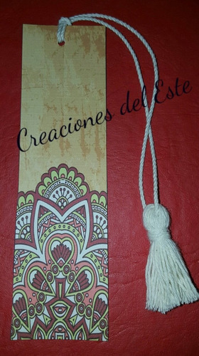 Imagen 4 de 7 de Marcalibros Personalizados Con Borla Decorativa X 3