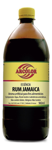 Essência Alimentícia Rum Jamaica 960ml Arcolor