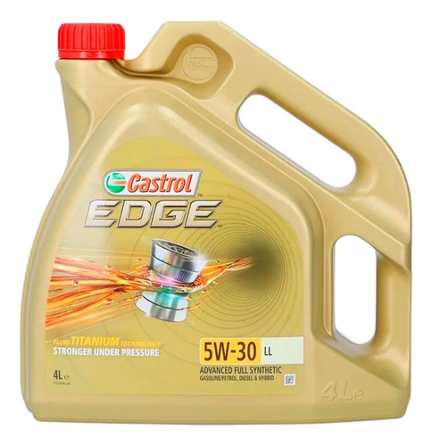 Aceite 5w30 Castrol Edge Sintetico Titaniun Technology 4lts