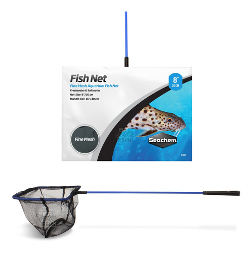 Rede Para Peixes Aquários Seachem Fish Net 20cm Malha Fina