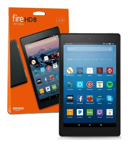 Firehd8-negra Tablet Amazon Fire Hd 8  32gb Dual Camara 