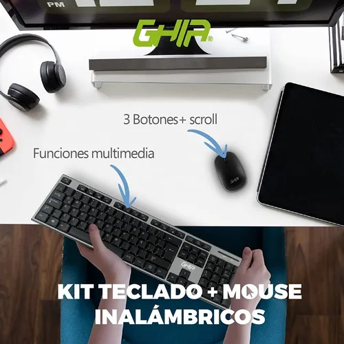 Teclado inalambrico 2025 ghia