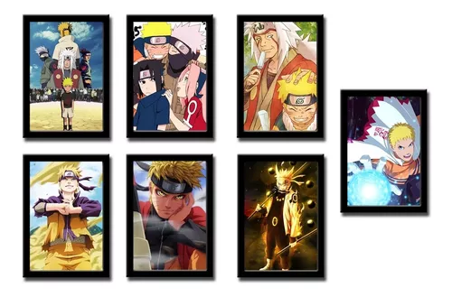 Quadro Decorativo Naruto Akatsuki Símbolo Poster 23x33cm