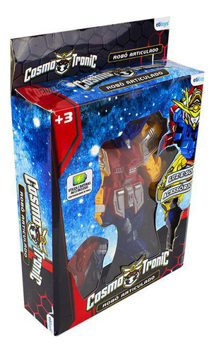Robô Articulado Com Luz E Som Cosmo Tronic - Etitoys