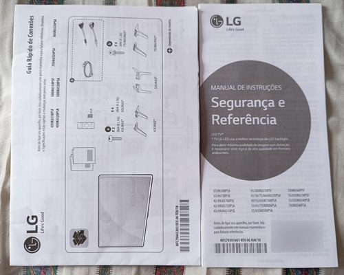 Smart Tv Lg Uhd 4k 50 Polegadas 50uk65 + Manual 100% Ok (Usado)