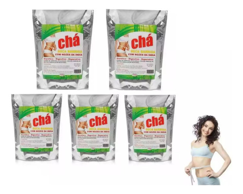 05 Remedio Seca Barriga Chá Com Nozes Regulador Intestinal