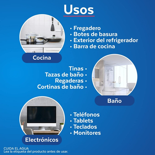 Toallitas Desinfectantes Lysol 80 Unidades Pote Azul