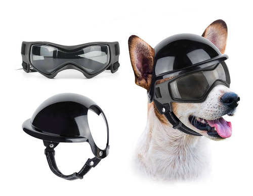 Gafas, Casco De Moto Para Perros Pequeños Y Medianos