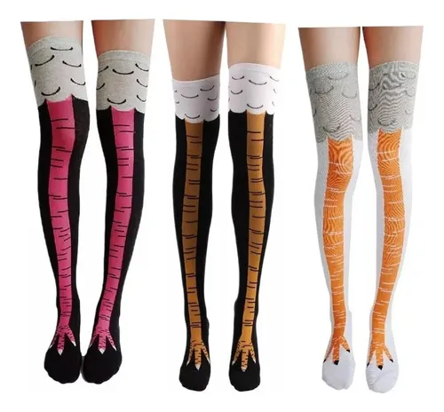 Anan 3 Pares Calcetas De Patas De Pollo Calcetas Cetas De