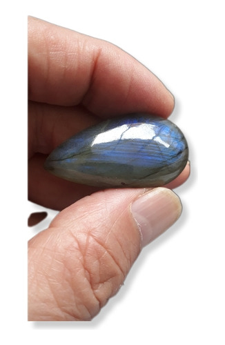 Labradorita  Lagrima Piedra Natural Destellos Azules 58 Ct