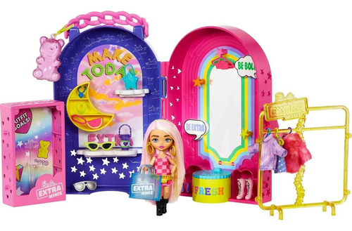 Boneca Barbie Extra Minis Boutique 60 Cm Com 20 Pçs - Mattel
