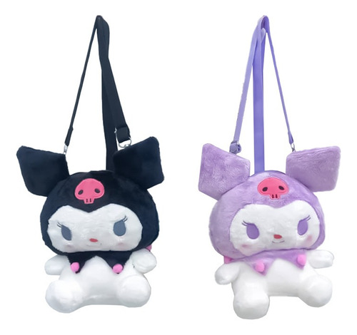 Bolsos Peluche Sanrio Kuromi 2 Posiciones 