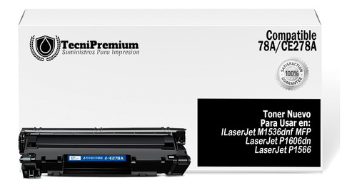 Toner Generico 78a Ce278a Para Laser P1566 M1536dnf P1606dn