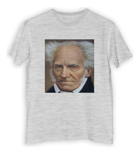 Remera Hombre Schopenhauer Filosofia Pesimista Genio M1