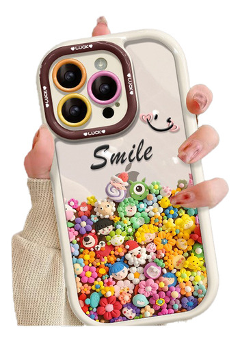 Funda Con Figuras 3d P/iPhone X/8/7 Protección De Cámara
