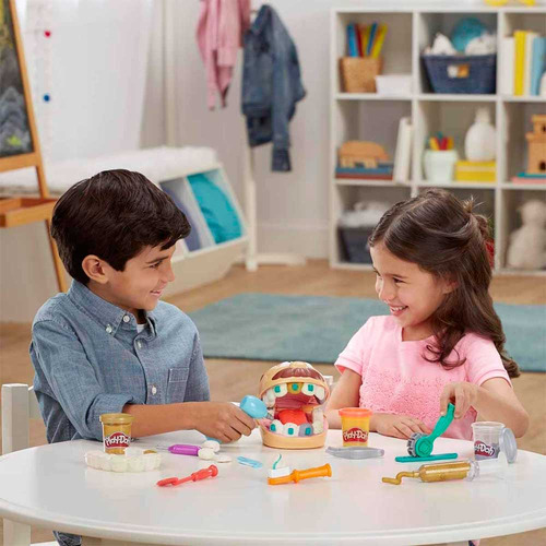Massa De Modelar - Play-doh - Brincando De Dentista - Hasbro