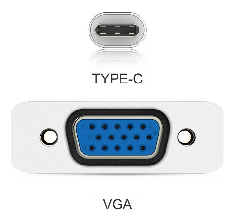 Adaptador Cable Usb C 3.1 Type C A Vga Para Mac Notebook
