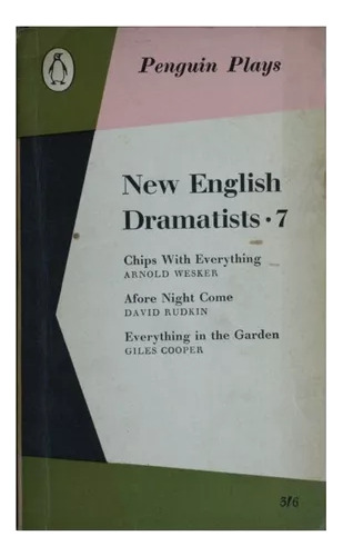 New English Dramatists 7 Arnold Wesker - David Rudkin - Gile