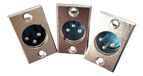 Conectores Para Xlr Dmx Canon Metalicos Machos O Hembras 3 Machos