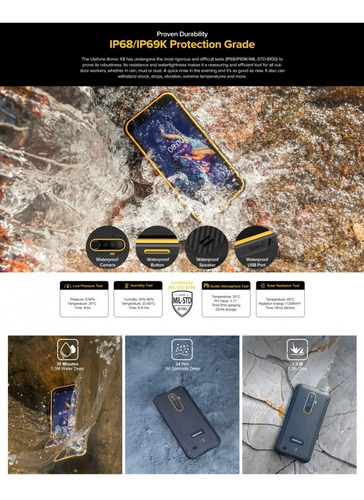 Armor X8 - Dualsim 4g Todo Terreno Ip68 Ip69 Resistente