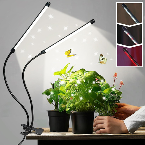 Lampara Cultivo Luz Led Espectro Completo Interior Plantas