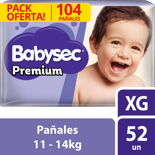 Pañal Babysec Premium Xg X104