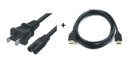 Cable De Corriente Para Fuente Poder Ps3 + Cable Hdmi 1.2m