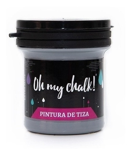 Imagen 1 de 10 de Pintura De Tiza - Oh My Chalk 110 Cc Grey - Xion Store