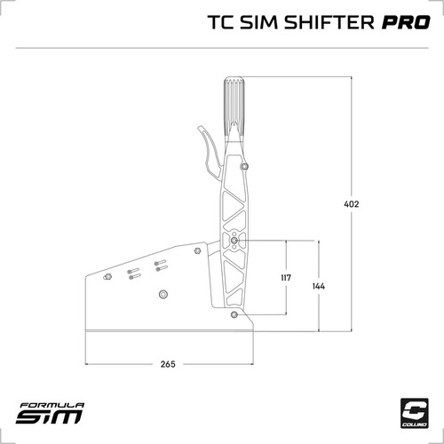 Palanca Simulador Collino Tc Sim Shifter Pro Controlador Usb